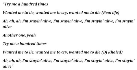 "Staying Alive" by DJ Khaled (ft. Drake and Lil Baby) - Song Meanings ...