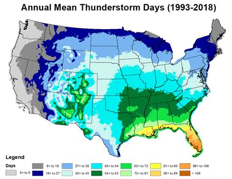 Thunderstorm Weather Map