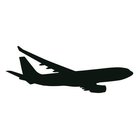 Airplane Flying Silhouette 22105811 Vector Art at Vecteezy