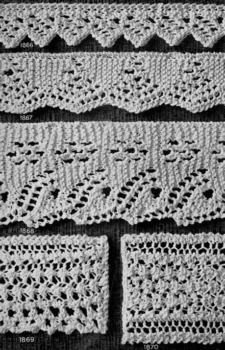 Knitted Edging Patterns | Knitting Patterns | Knitted edging, Lace ...