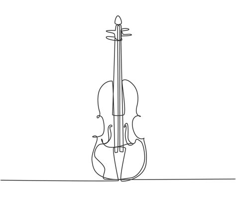 Violin Outline Vector