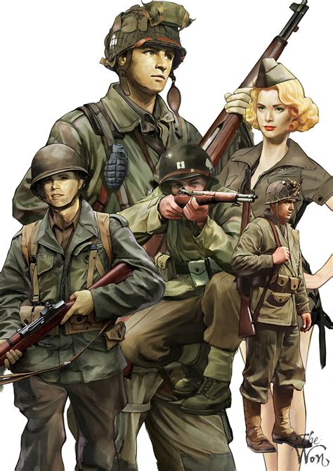 ArtStation - WW2 US Soldiers