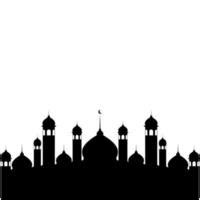 Mosque Silhouette Vector