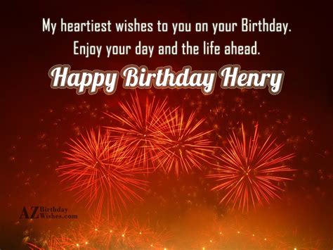 Happy Birthday Henry - AZBirthdayWishes.com