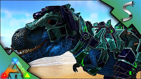 TEK REX SADDLE! MUTATED TEK REX VS ALPHA REX! - Ark: Survival Evolved [S3E91] - YouTube