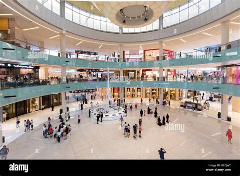 Grand Atrium inside Dubai Mall Stock Photo - Alamy