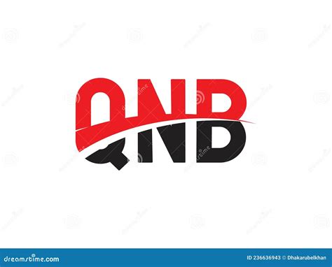 QNB Letter Initial Logo Design Vector Illustration Stock Vector - Illustration of creative, line ...