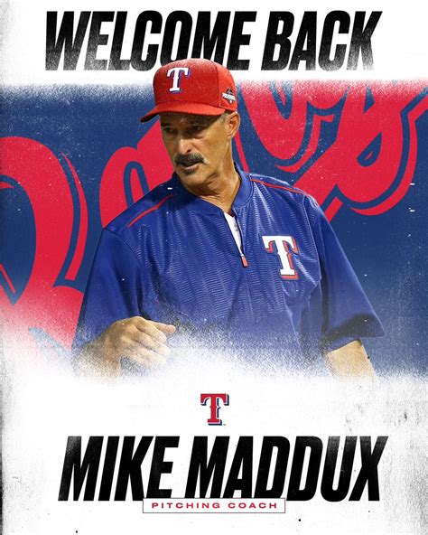 Reid Ryan on Twitter: "RT @Rangers: OFFICIAL: Mike Maddux has been ...