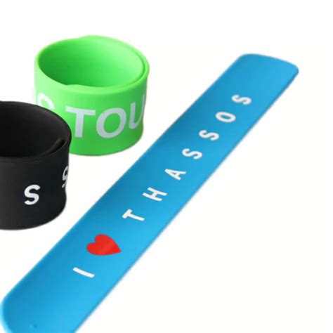 High Quality Personalized Custom Silicone Slap Snap Ruler Bracelet Wristband - Buy Custom ...