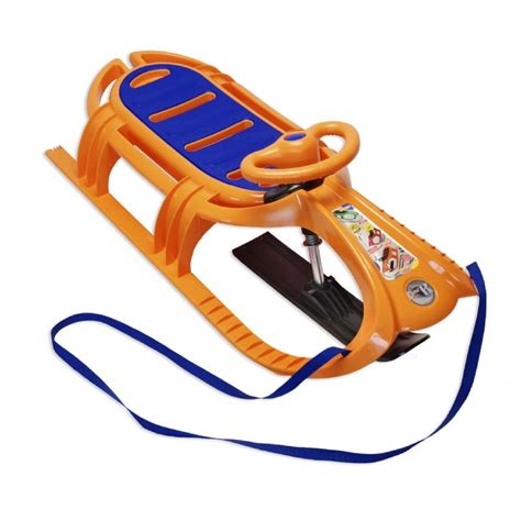 Snow Tiger Deluxe Plastic Snow Sled Orange ES840-04 | CozyDays