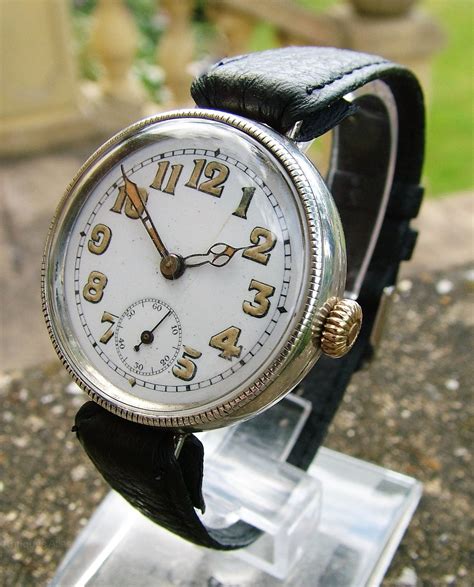 Antiques Atlas - A Gents Antique Silver Wrist Watch, Swansea