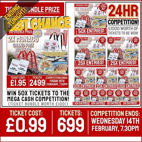 LAST CHANCE! 24-Hour Competition! Win a share of £350 worth of tickets ...