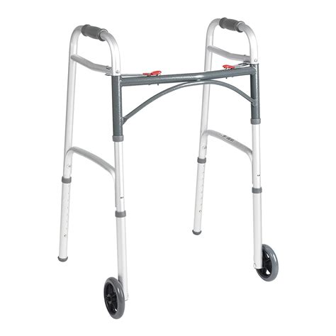 Drive Medical 10210-1 Deluxe 2-Button Folding Walker with Wheels822383117379 for sale | Katy, TX ...