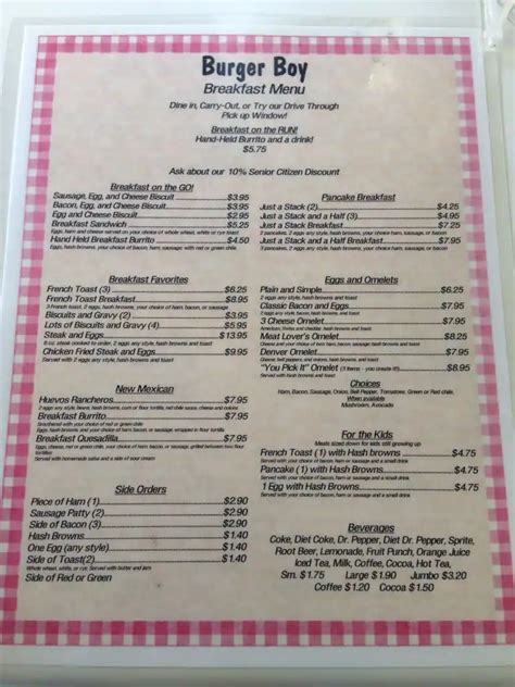 Burger Boy Menu, Menu for Burger Boy, Cedar Crest, Albuquerque - Zomato United States