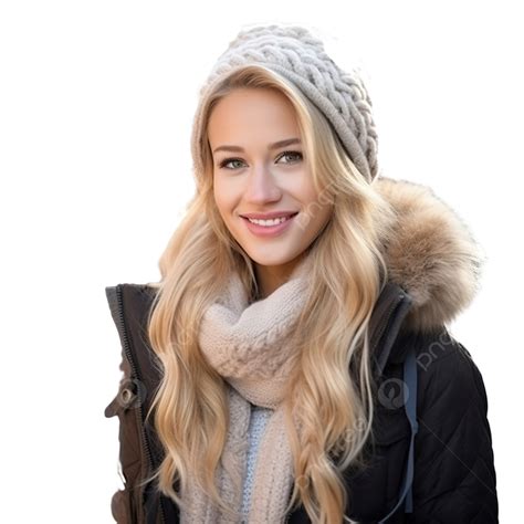 Beautiful Blonde At The Christmas Market In Wroclaw, Poland, Smiling People, Happy People PNG ...