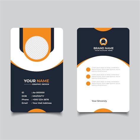 Premium Vector | Modern and Clean Business id Card Template Design