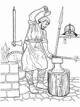 Blacksmith coloring Page  Download Print Or Color Online For Free sketch template