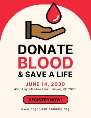 Free World Blood Donor Day Poster Templates - Venngage