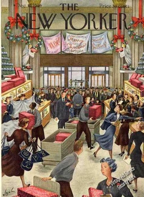 Constantin Alajalov Christmas Store New Yorker Cover (December1949 ...