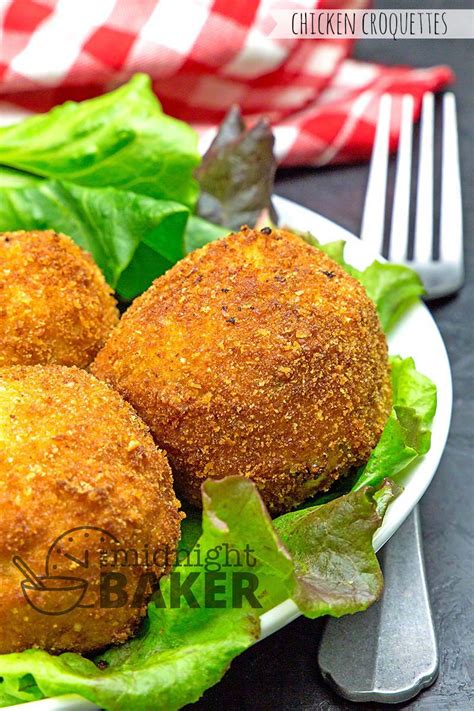 Chicken Croquettes - The Midnight Baker - Retro Recipe