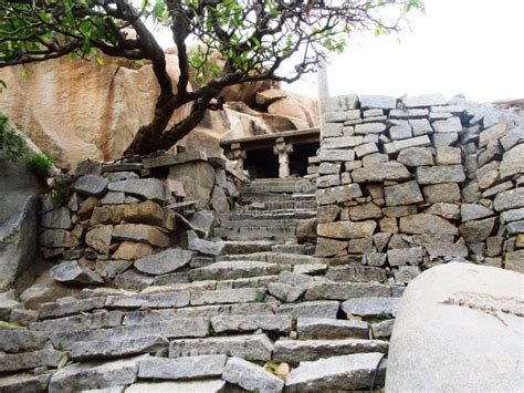 The Ruins of Hampi / World Heritage Site Stock Photo - Image of ...