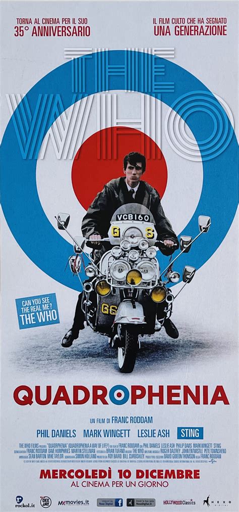 Original Quadrophenia Movie Poster - The Who - Phil Daniels - Music