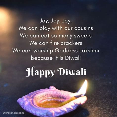 Diwali Poems & Poetry in English, Hindi for Kids | Happy Deepavali 2020 | Diwali poem, Happy ...