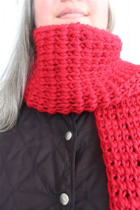 Tunisian Crochet Pattern: Tunisian Extended Knit Scarf - Underground Crafter