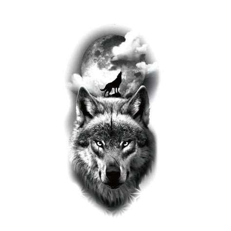 Aggregate 98+ about wolf and moon tattoo best - Billwildforcongress