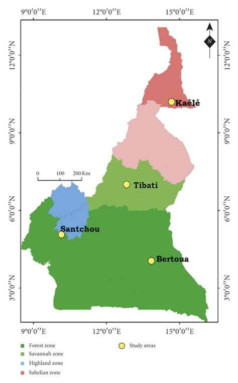 Map of the study area, Cameron. | Download Scientific Diagram