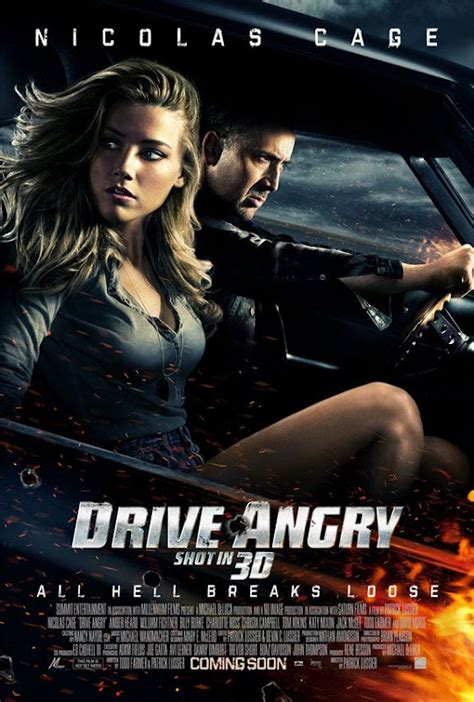 Drive Angry 3D (2011) new movie poster - Nicolas Cage