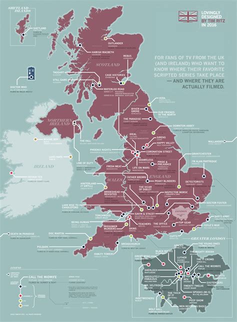 Maps by ScottMap of Your Favorite British TV Show Settings - 2/11/19 ...