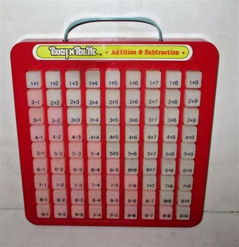 ADDITION & SUBTRACTION Math Machine Touch & Tell Educational Teacher School Toy $14.99 - PicClick