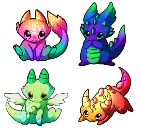 Pin by Danielle Kephart on Chibi Animals/Cute | Cute dragon drawing, Baby dragons drawing, Easy ...