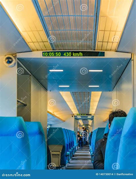 Maglev Train Interior View, Shanghai, China Editorial Stock Image - Image of passengers ...