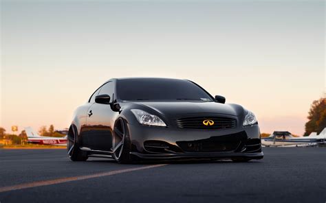 Black Infiniti coupe, Stance, Infiniti, G37, car HD wallpaper | Wallpaper Flare