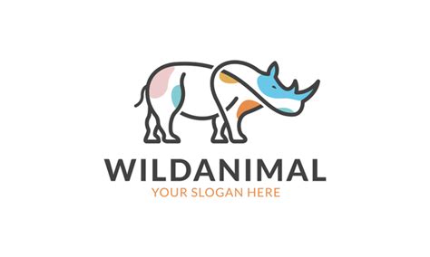 Wild animal logo vector - Vector Animal free download