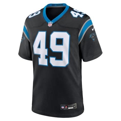 Men's Carolina Panthers Frankie Luvu Nike Black Team Game Jersey