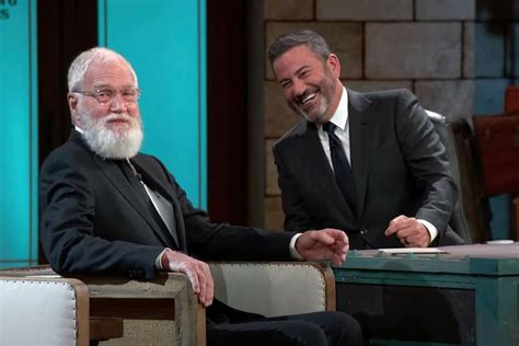 David Letterman Jokes About Son's 'Devastating' Move to College on Jimmy Kimmel Live