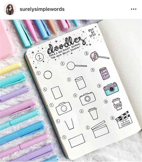 17 Cute Bullet Journal Doodles You Can Easily Copy on Your Spreads - Angela Giles