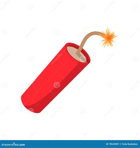 TNT Dynamite Stick Lit Fuse Exploding Drawing Vector Illustration ...