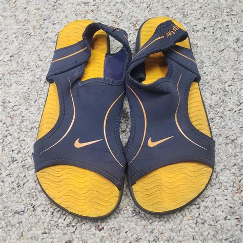 Nike Men's Blue Sandals | Depop