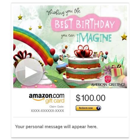 Amazon Gift Card - E-mail - Birthday Fantasy (Animated) [American ...