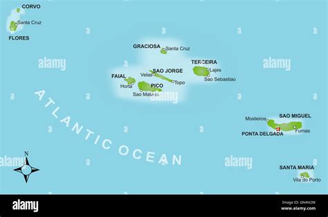 Azores On World Map