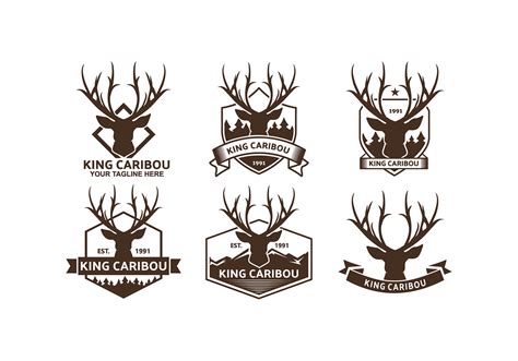 Caribou Logos Free Vector 153845 Vector Art at Vecteezy