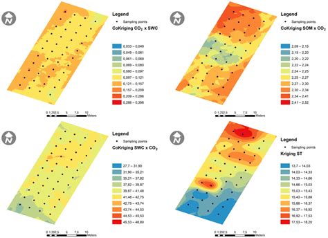 Spatial distribution maps according to the most accurate techniques:... | Download Scientific ...