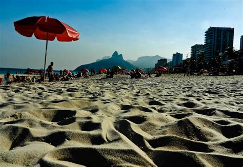 Sunny Day At Ipanema Beach: Rio De Janeiro, Brazil