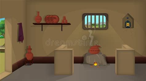 Cartoon Poor House Interior Stock Illustrations – 101 Cartoon Poor ...