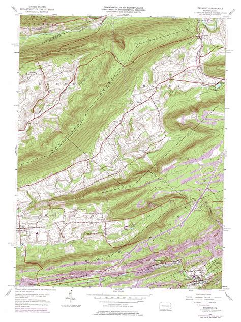 Tremont topographic map, PA - USGS Topo Quad 40076f4