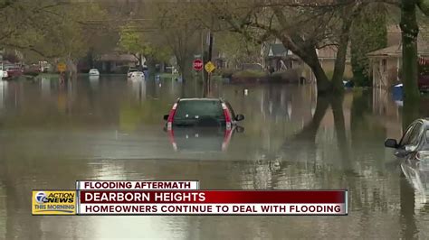 Homeowners continue to deal with flooding in Dearborn Heights